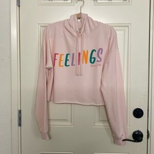 PURE VIDA cropped sweatshirt with hoodie Size M